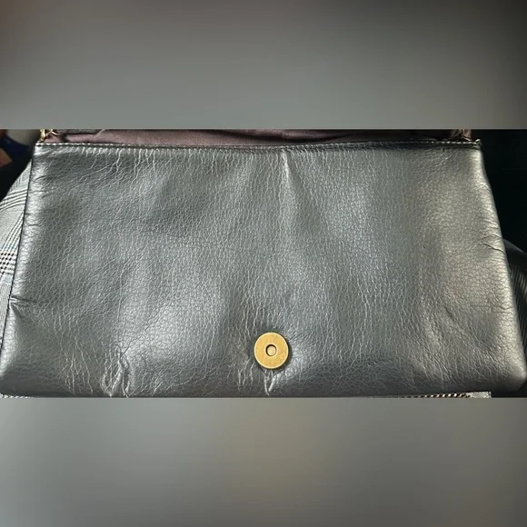 Ecote leather sequined cluch with removal chain shoulder strap - Picture 4 of 7